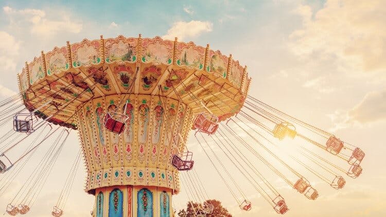 A stock image of a carousel