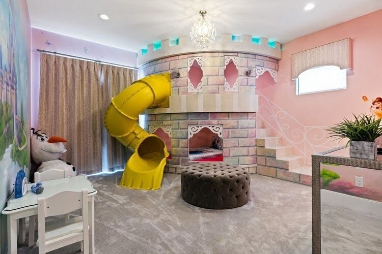 princess and castle themed bedroom