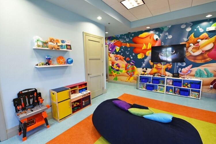 colourful play room