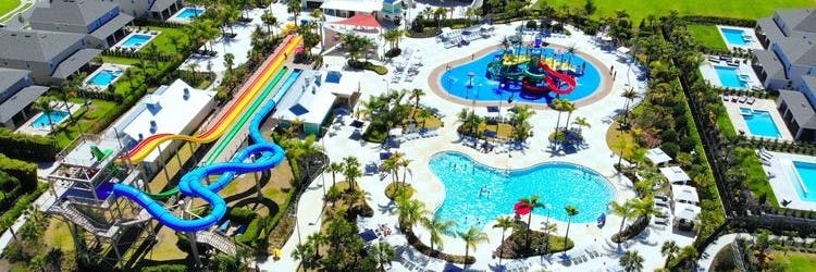 A birdeye view of Orlando resort water park