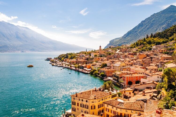 A town on the shore of Lake Garda