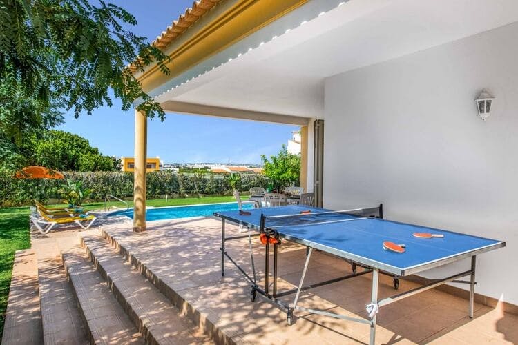 algarve - villa altair table tennis with pool in background