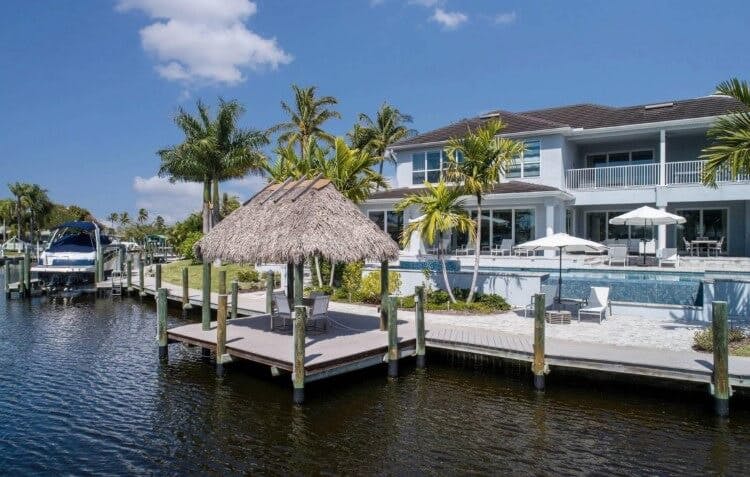 dock of a vacation home