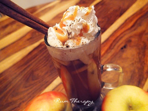 Apple Cider with Spiced Rum