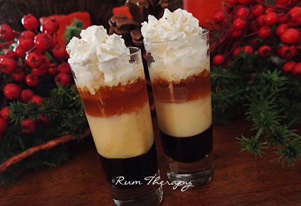 Eggnog Rum Shooter courtesy of Rum Therapy