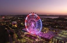 Big wheel in Orlando at night