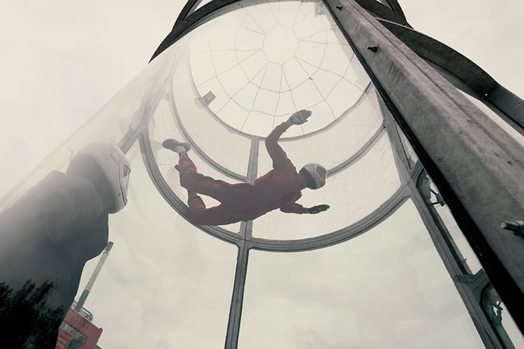 Indoor skydiving is one of the best things to do with kids in Orlando