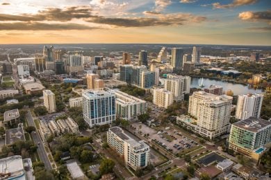 Lake Eola in downtown Orlando features in a guide to the best neighborhoods in Orlando