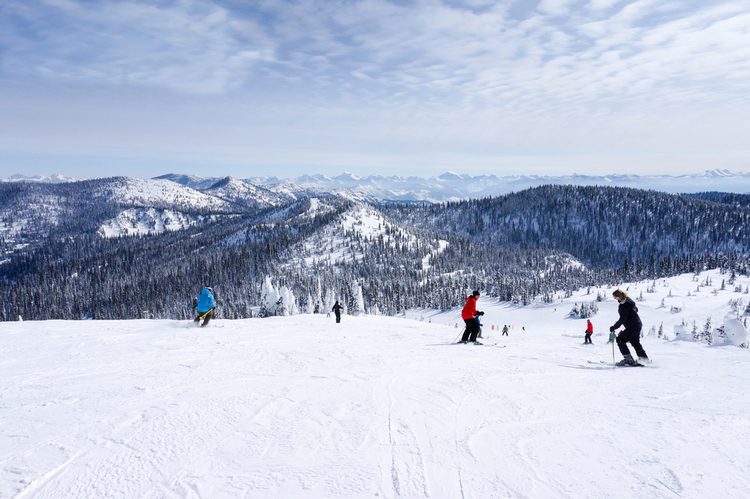 Big Sky ski resort in Montana