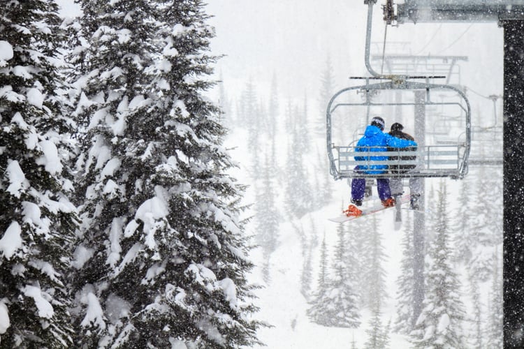 Ski resort Big Sky chairlift