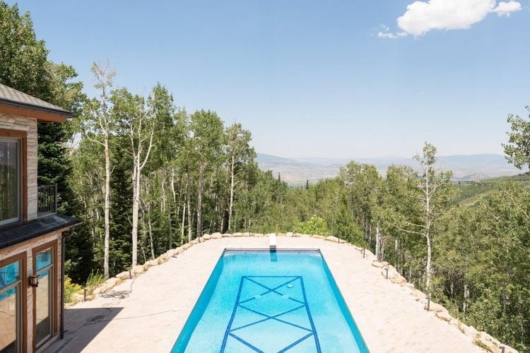 This Park City cabin has its own private swimming pool