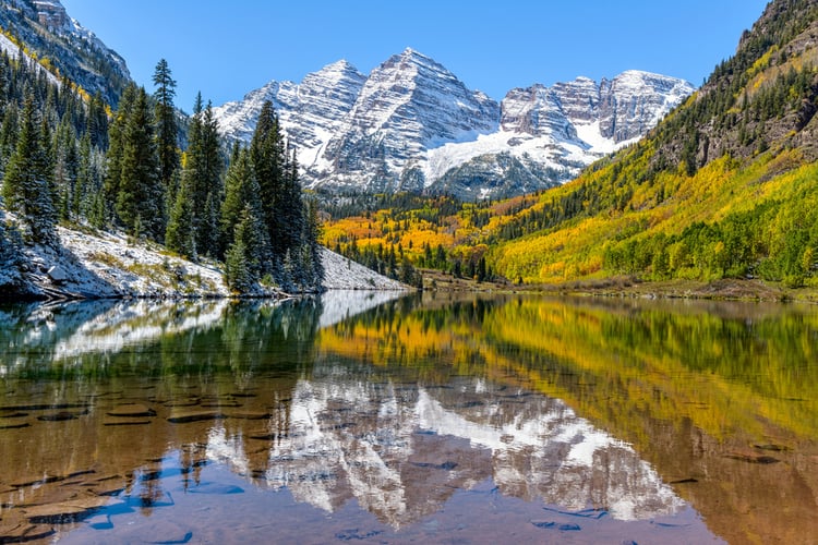 Colorado lake and mountains
