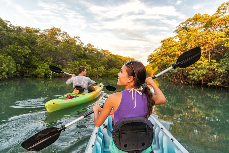 Kayakers exploring Marco Island