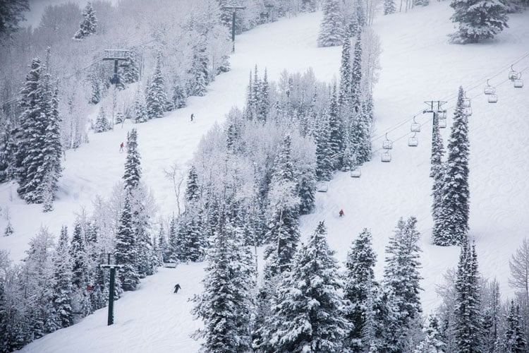 Snow-covered Deer Valley