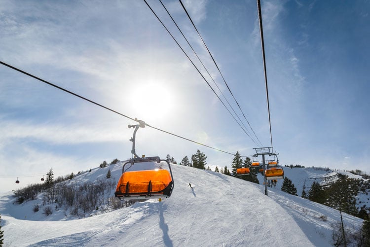 Ski lifts at {ark City Ski Resort