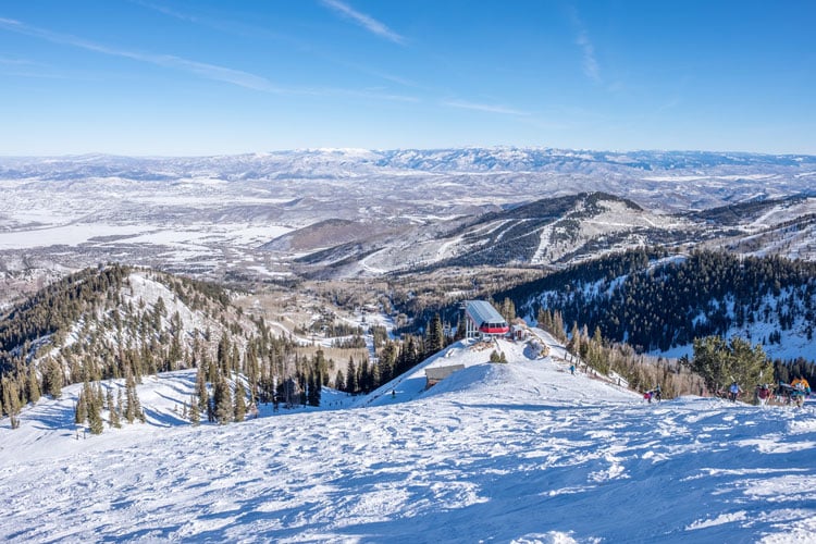 View of Park City Ski Resort