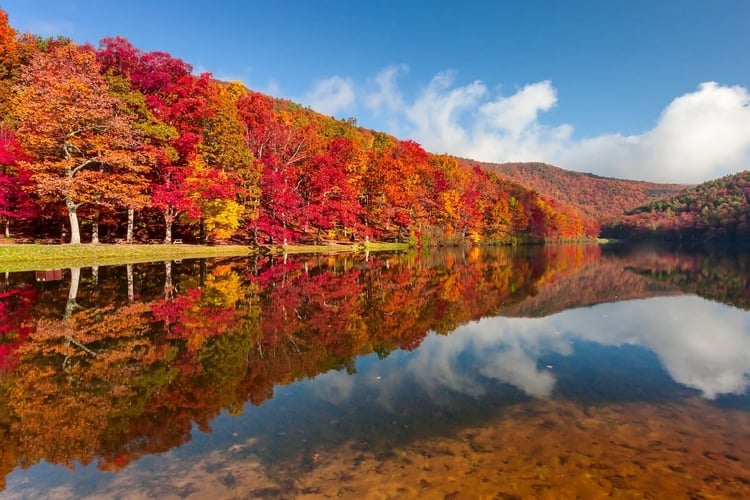 George Washington National Forest is just a short drive from Hot Springs, Virginia