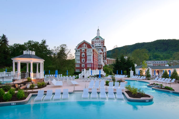 Visiting the thermal springs is top of our list for things to do in Hot Springs, Virginia