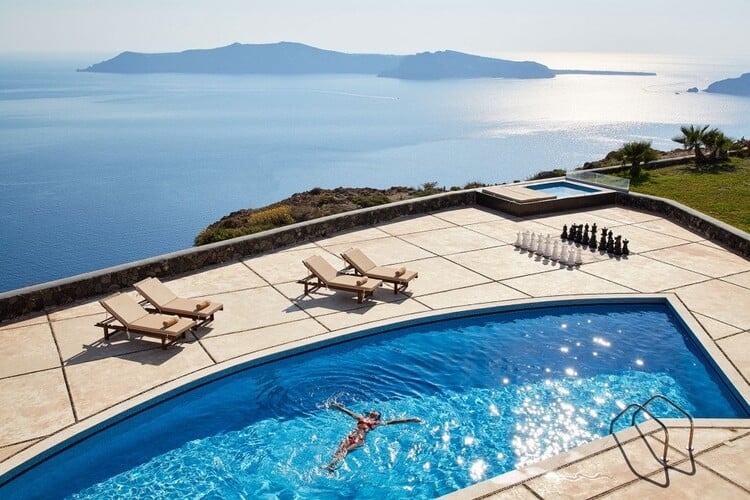 The Greek Islands are a great answer to knowing where to stay for sunshine this July.