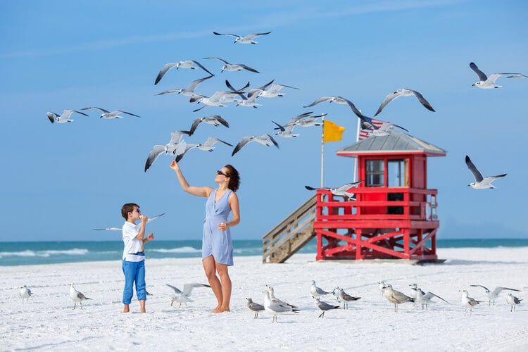 The Gulf Coast in Florida sets the scene for enjoying a super beach vacation with family and friends.