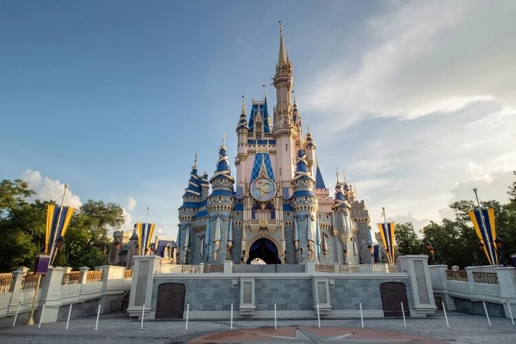 The Cinderella Castle has new decor for The World's Most Magical Celebration