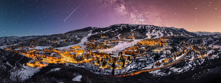 Aspen at night