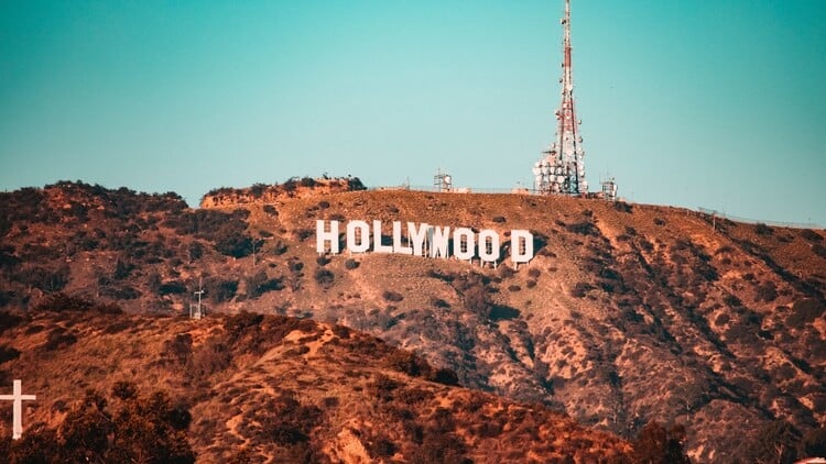 The Hollywood sign