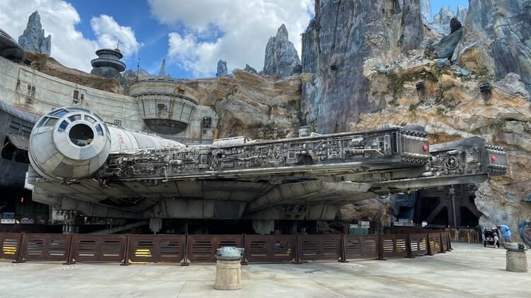 Millennium Falcon at Star Wars Galaxy's Edge