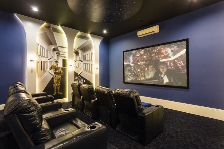 A Star Wars-inspired home theater