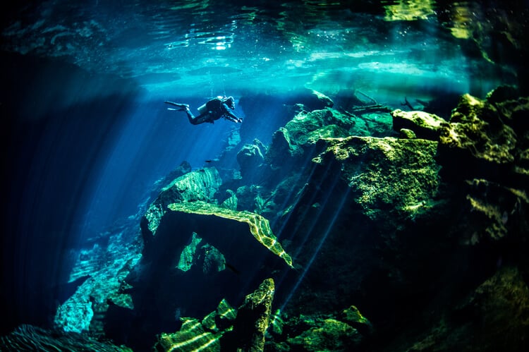 Diving in Cancun