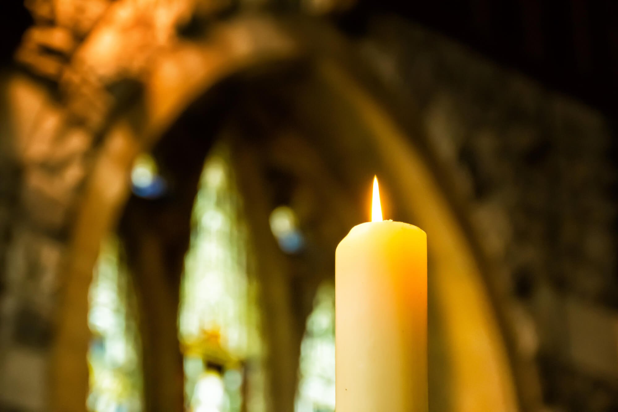 An Easter candle in a church