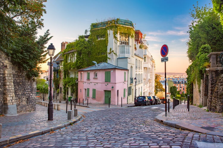 Montmartre in Paris in Summer