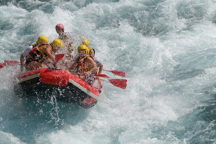 White water rafting in Thailand