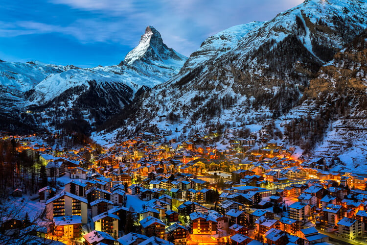 Zermatt ski resort, Switzerland