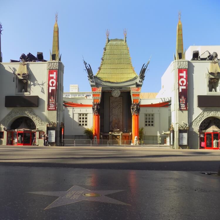 The Chinese Theatre on the Walk of Fame