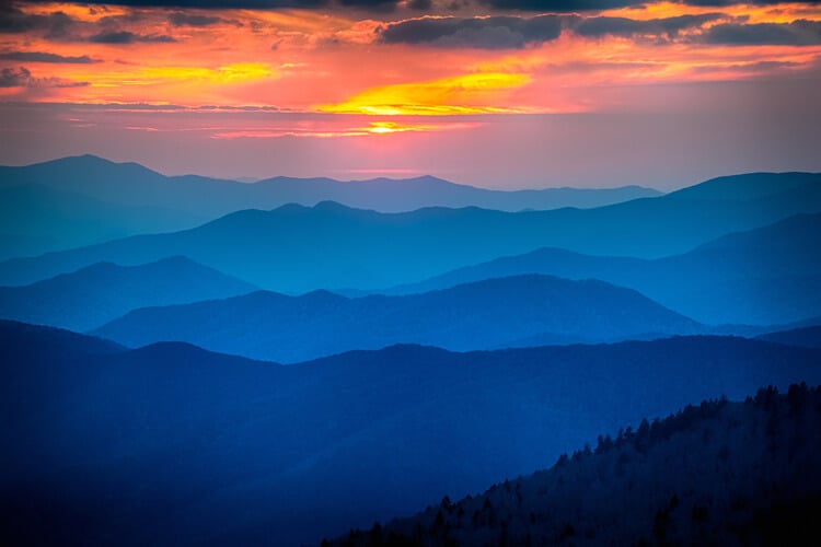 Smoky Mountain sunset