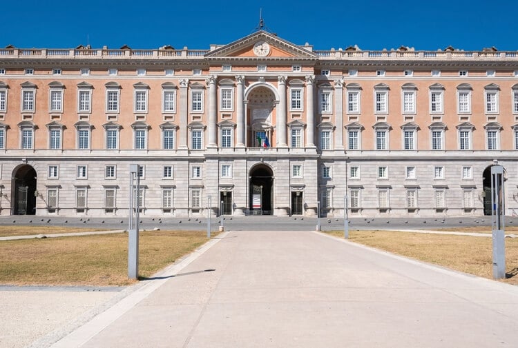 the royal palace of caserta main entrance