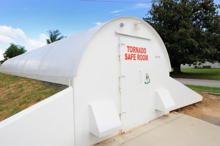 A tornado safe room