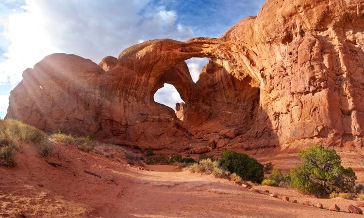 Double Arch in Arches National Park, as seen in Indiana Jones and the Last Crusade