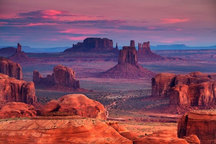 Monument Valley, as seen in Forrest Gump