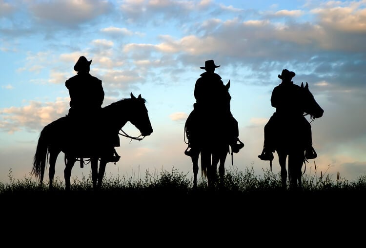 Horseback riding in Montana