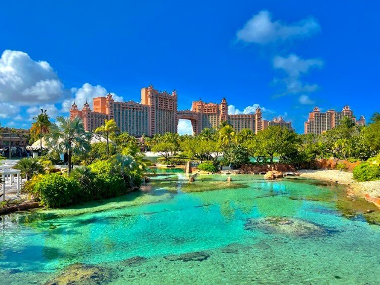 The Atlantis Hotel on Paradise Island, The Bahamas as seen in Casino Royale.