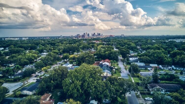 Bird's eye view of Orlando