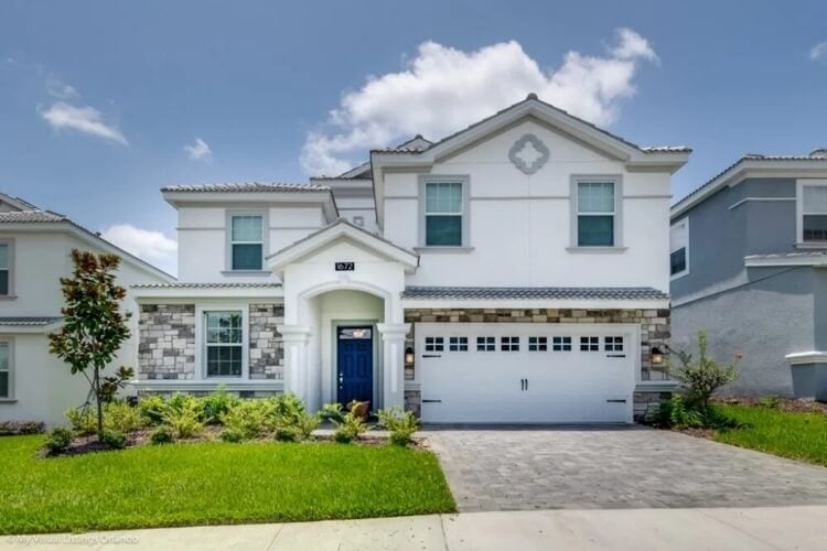 a white villa in champions gate