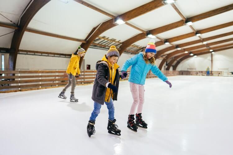 Indoor ice skating
