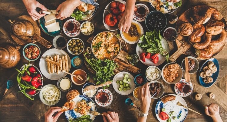 spread of food