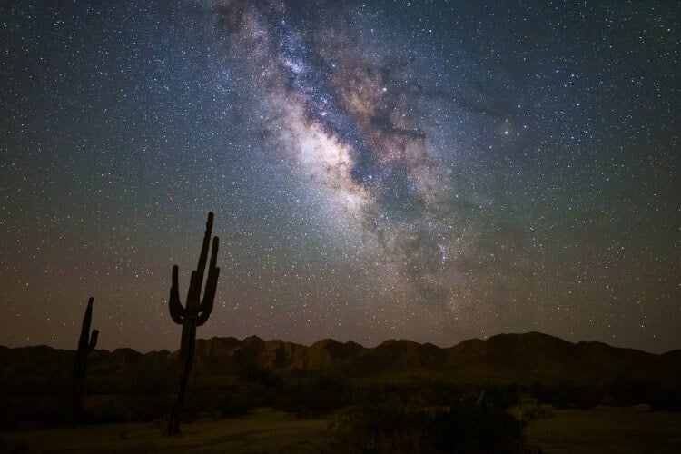 The Milky Way over the Arizona desert