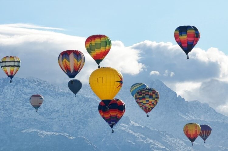 Hot air balloon festival in New Mexico