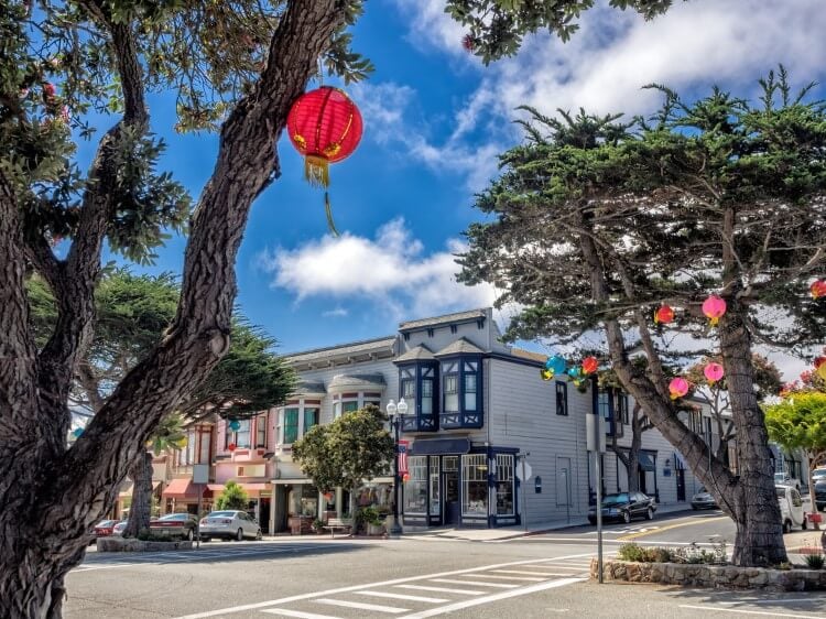 A street in Pacific Grove, Monterey