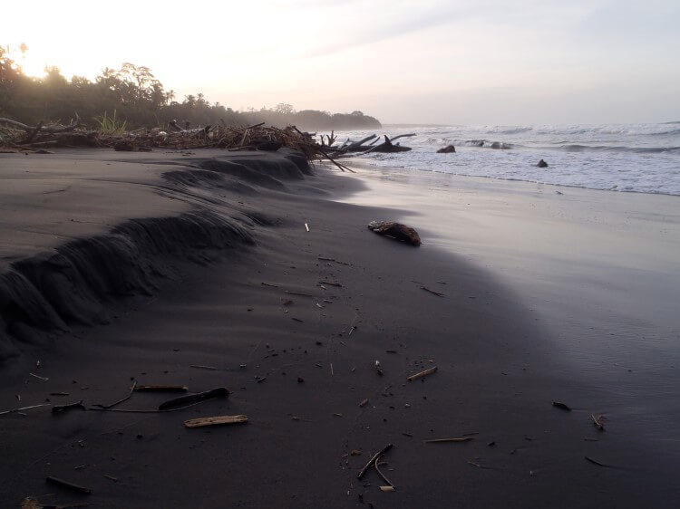 Playa Negra black sand beach